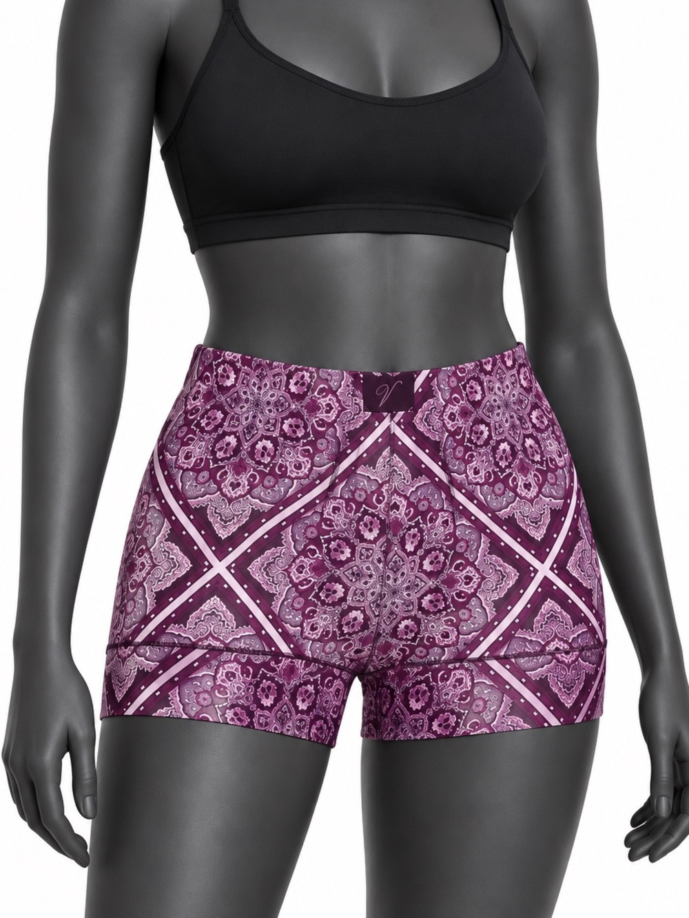 Victoria's Secret Purple Paisley Bike Shorts